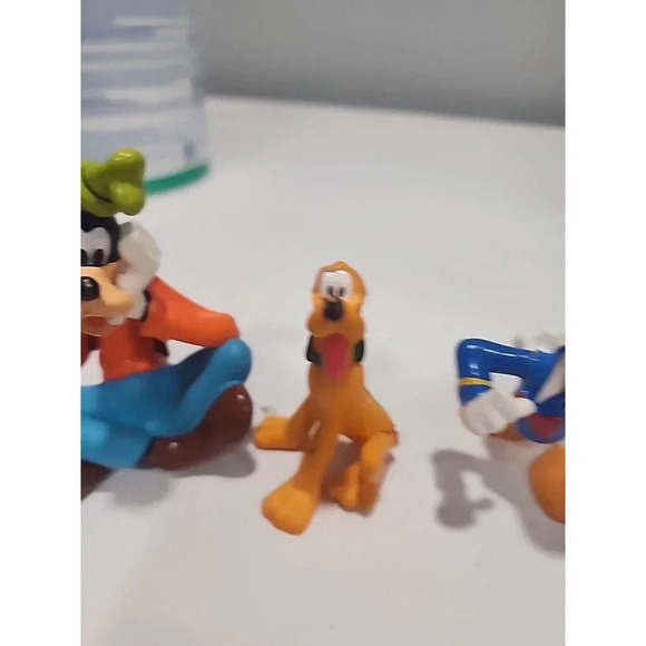 Disney Mickey Mouse 5 Figures Cake Toppers Mickey Pluto Donald Goofy - Picture 2 of 6